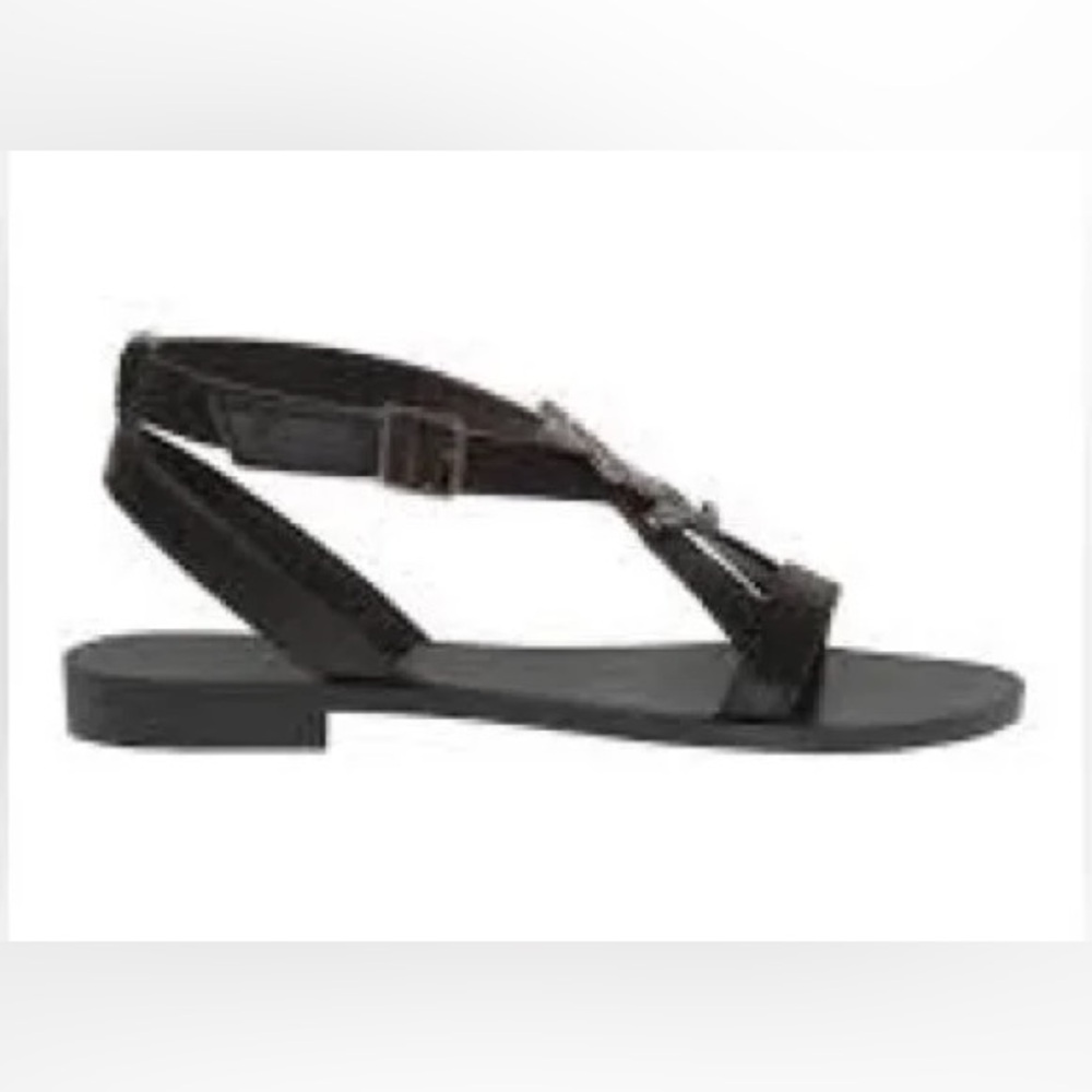 Saint Laurent Joson Pallad O Black Sandals sz 38.5 - Picture 3 of 15